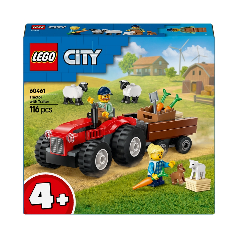 LEGO City 60461 City 60461 Červený traktor s prívesom a ovcami